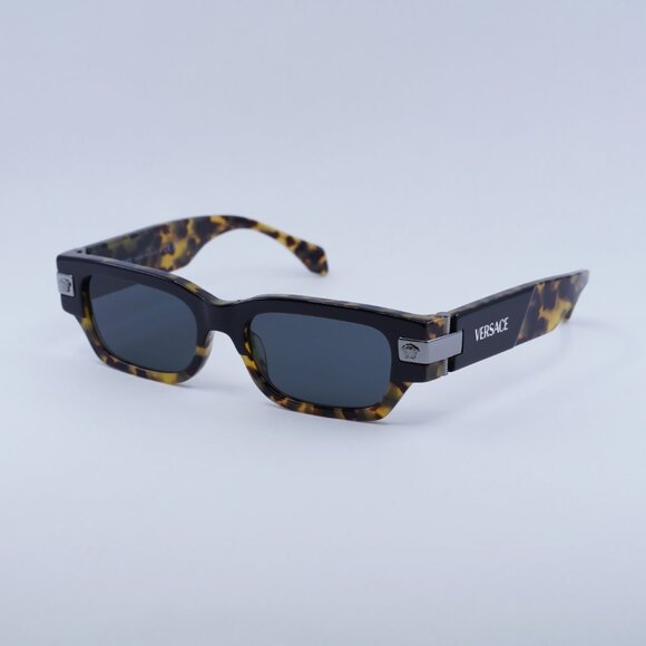 🕶️ New Versace VE4465 545687 Sunglasses - Havana Frame, Dark Grey Lenses